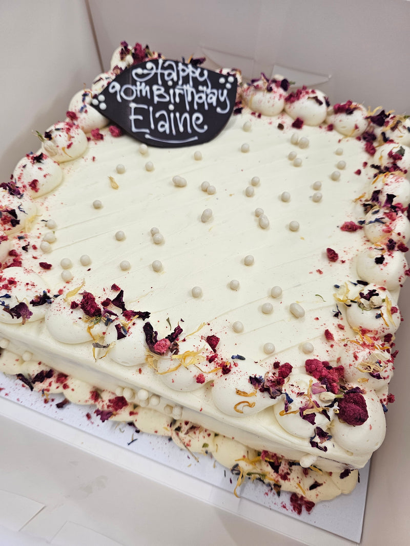 Lemon and Raspberry Layer Cake