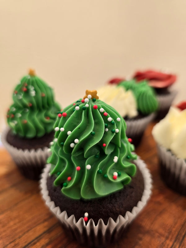 Christmas Cupcake Box