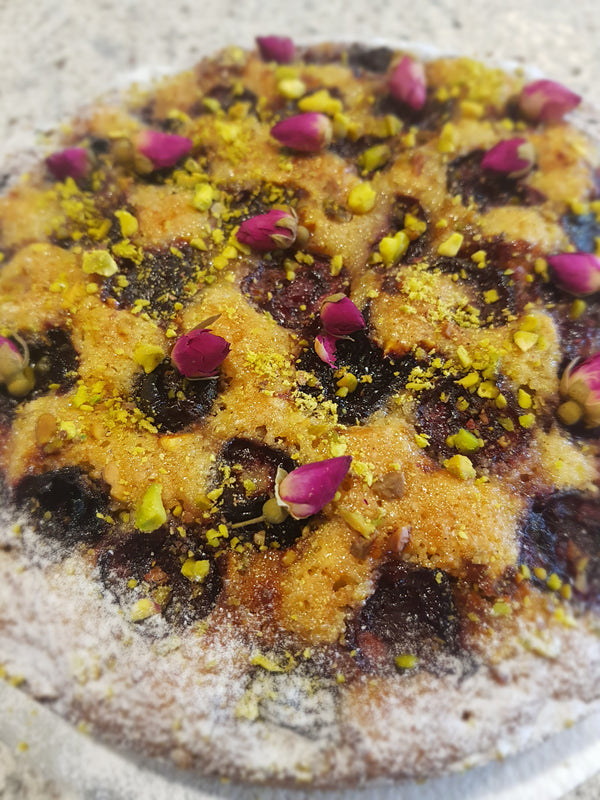 CHERRY, PISTACHIO & COCONUT CAKE (GLUTEN & DAIRY FREE)*