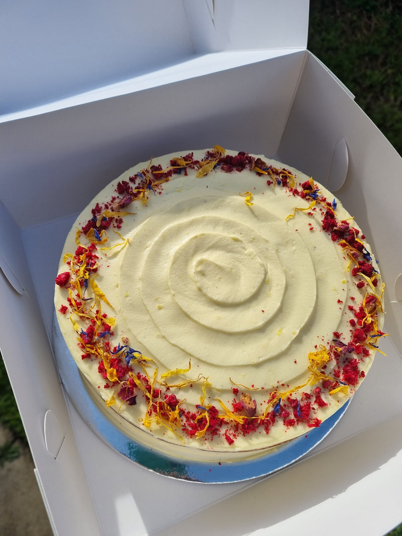 Lemon and Raspberry Layer Cake