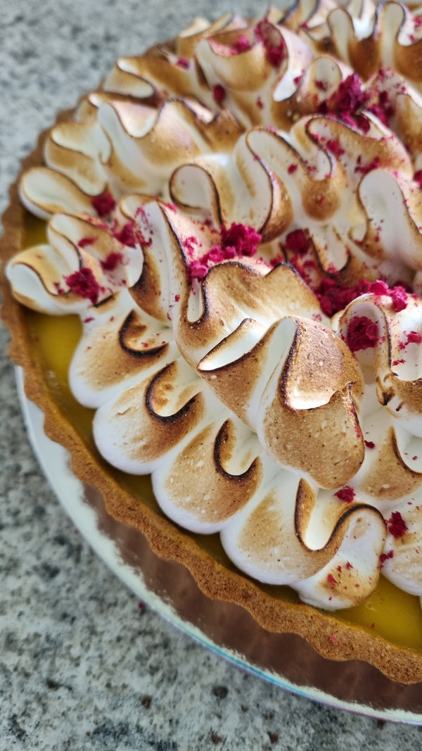 CLASSIC LEMON TART WITH TORCHED ITALIAN MERINGUE
