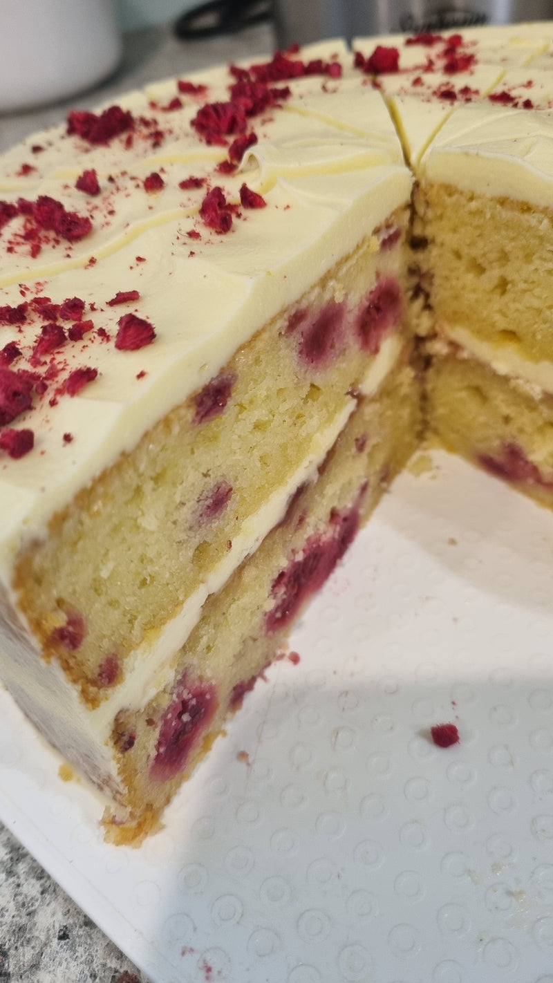Lemon and Raspberry Layer Cake