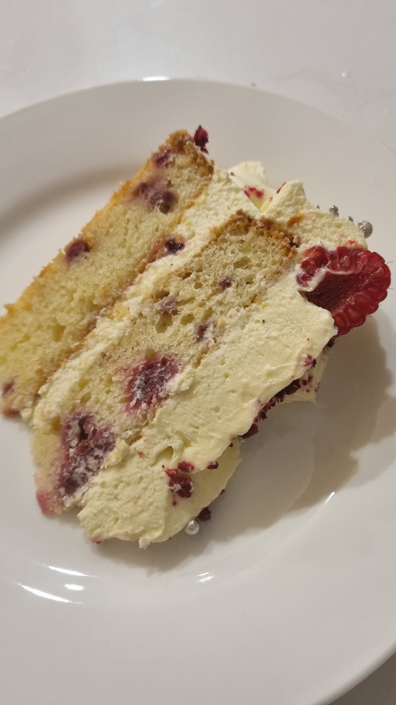 Lemon and Raspberry Layer Cake